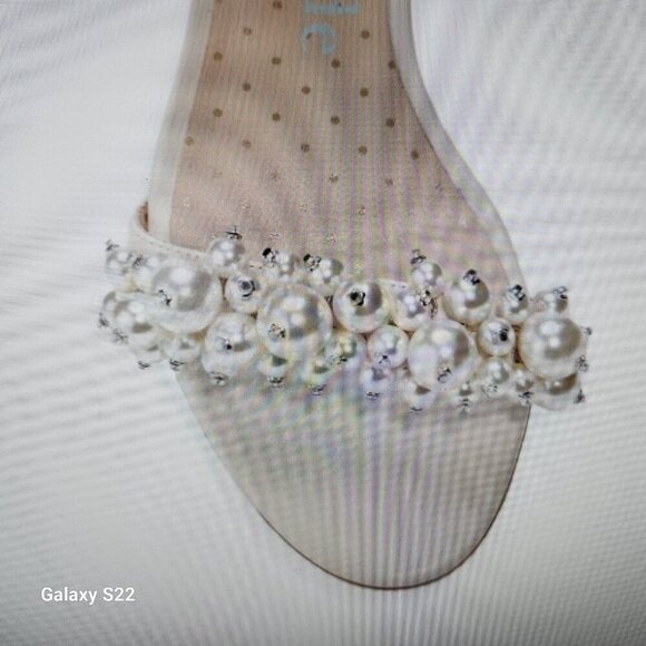 NIB Kate Spade Rosa Pearl Leather Heels. Size 9 - Picture 7 of 15